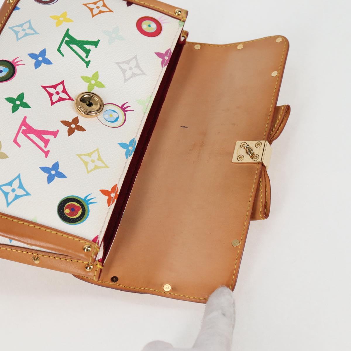 LOUIS VUITTON Multicolor Ribbon Pochette I Miss You Bag M92051 Auth 124891V