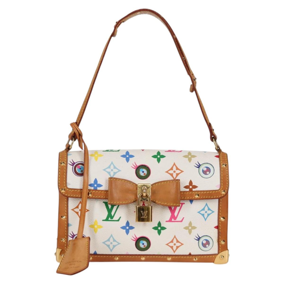 LOUIS VUITTON Multicolor Ribbon Pochette I Miss You Bag M92051 Auth 124891V