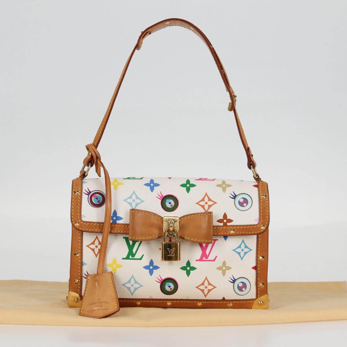LOUIS VUITTON Multicolor Ribbon Pochette I Miss You Bag M92051 Auth 124891V