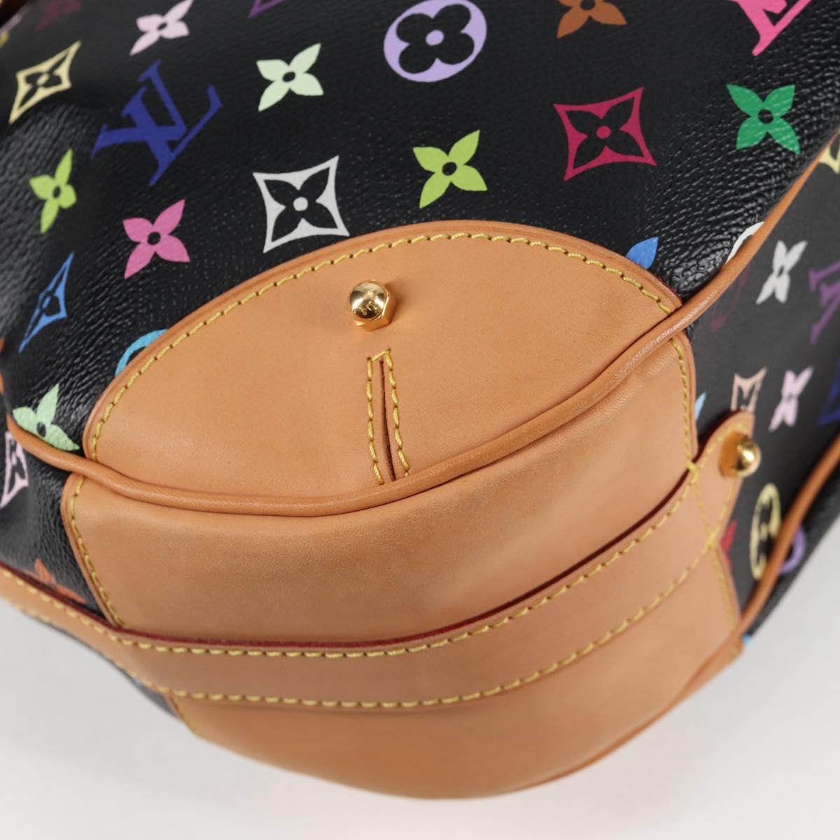LOUIS VUITTON Monogram Multicolor Greta Shoulder Bag Black M40196 Auth 124895SAV