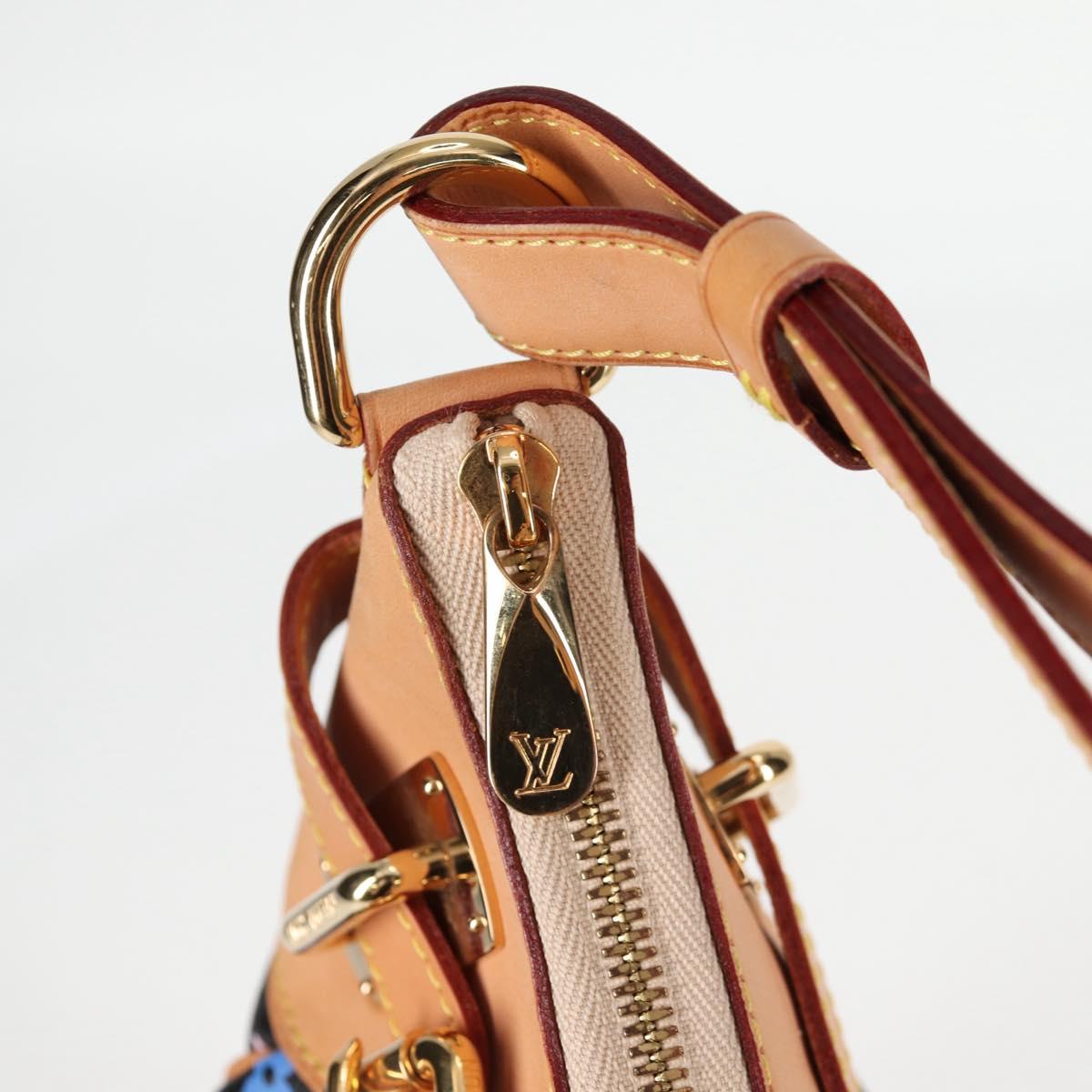 LOUIS VUITTON Monogram Multicolor Greta Shoulder Bag Black M40196 Auth 124895SAV