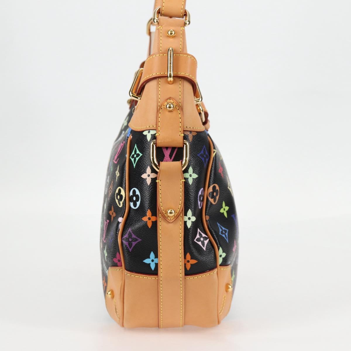 LOUIS VUITTON Monogram Multicolor Greta Shoulder Bag Black M40196 Auth 124895SAV