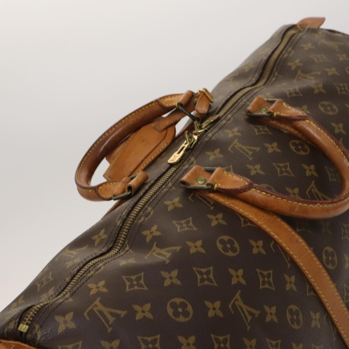 LOUIS VUITTON Monogram Keepall 55 Boston Bag M41424 LV Auth 124962