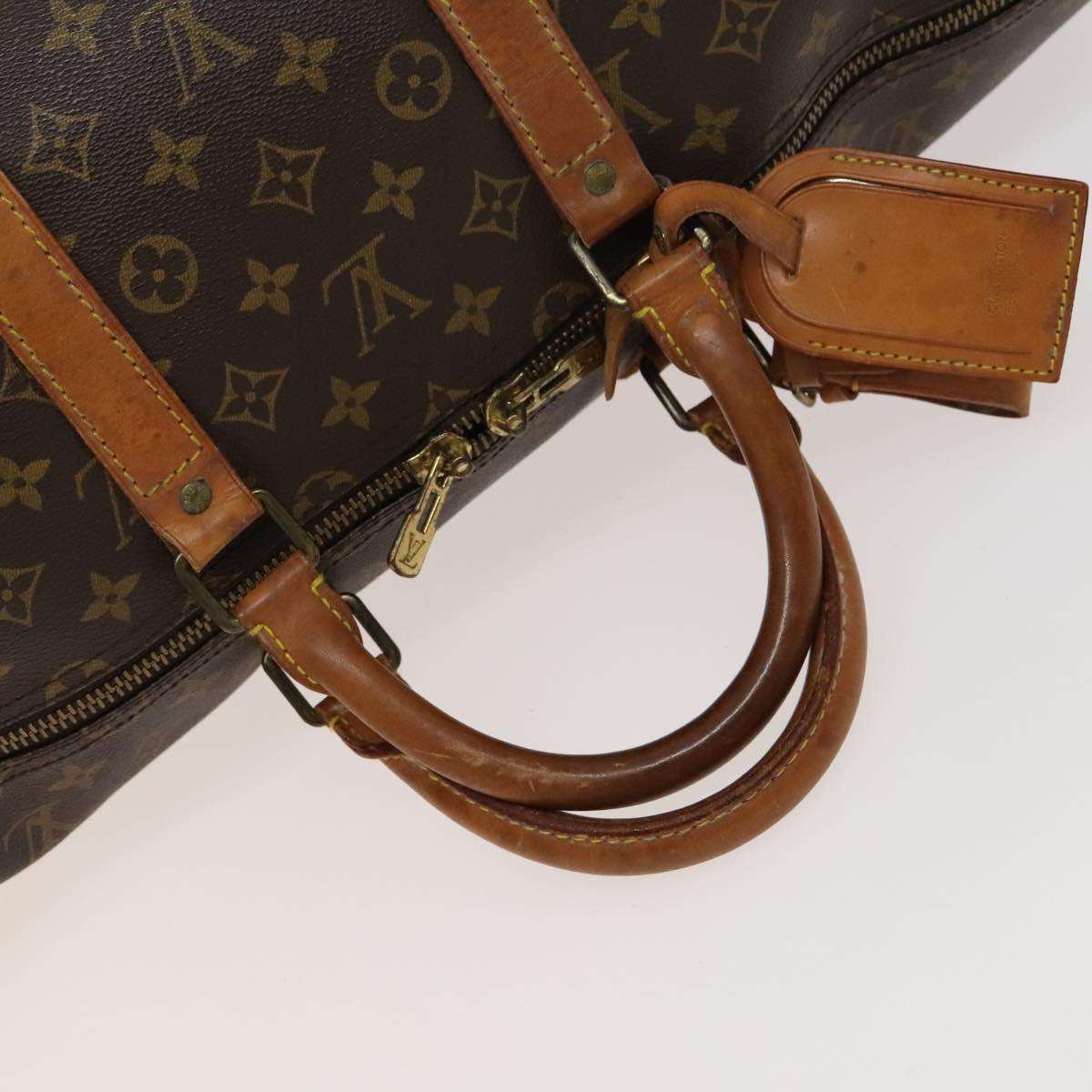 LOUIS VUITTON Monogram Keepall 55 Boston Bag M41424 LV Auth 124962