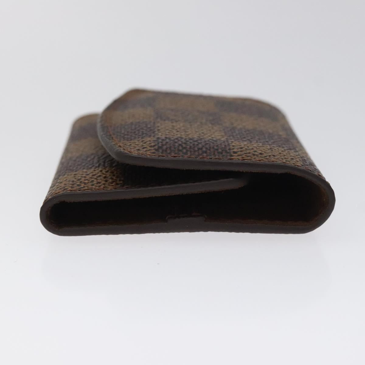 LOUIS VUITTON Damier Ebene Cuff Case LV Auth 125015