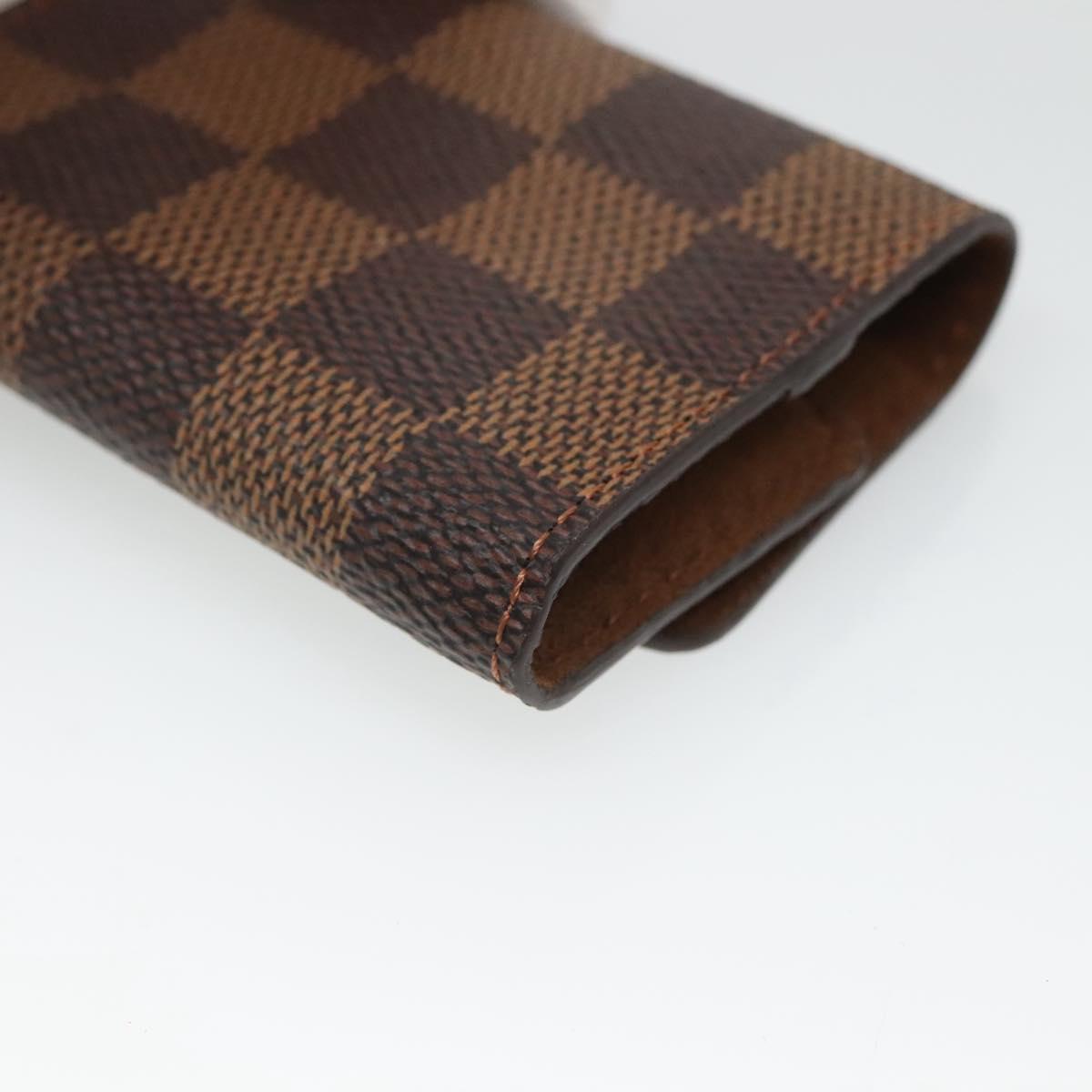 LOUIS VUITTON Damier Ebene Cuff Case LV Auth 125074