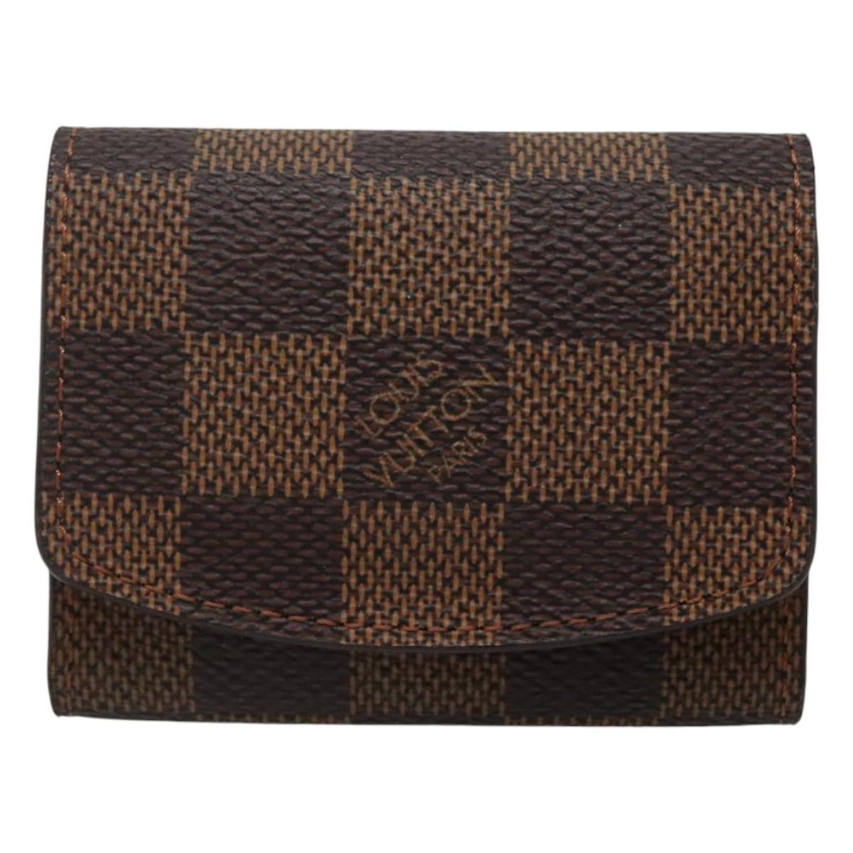 LOUIS VUITTON Damier Ebene Cuff Case LV Auth 125074