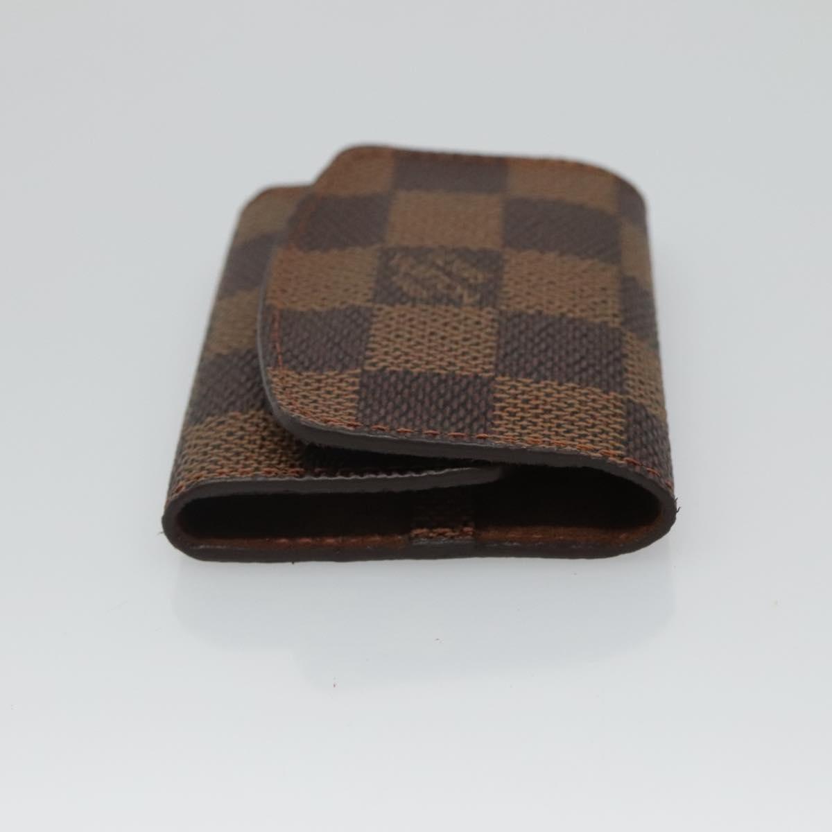 LOUIS VUITTON Damier Ebene Cuff Case LV Auth 125074