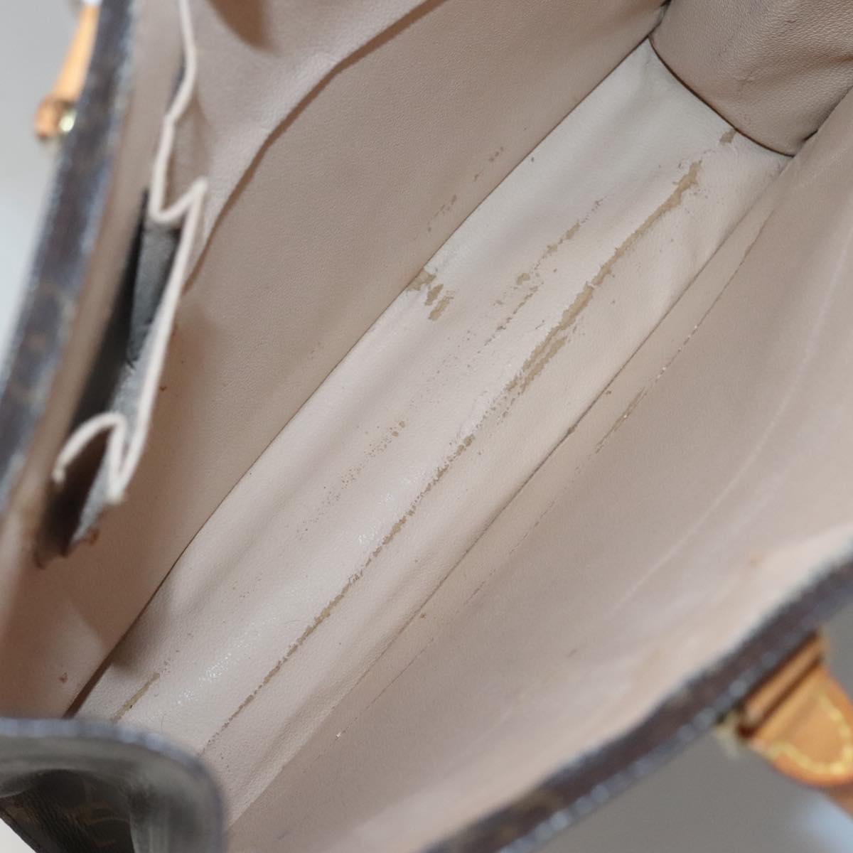 LOUIS VUITTON Monogram Sac Plat Hand Bag M51140 LV Auth 125127