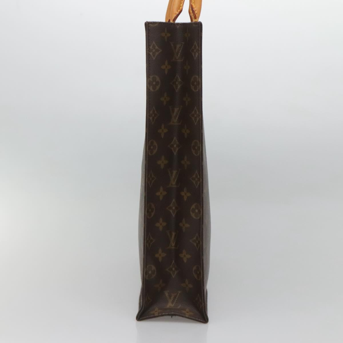 LOUIS VUITTON Monogram Sac Plat Hand Bag M51140 LV Auth 125127