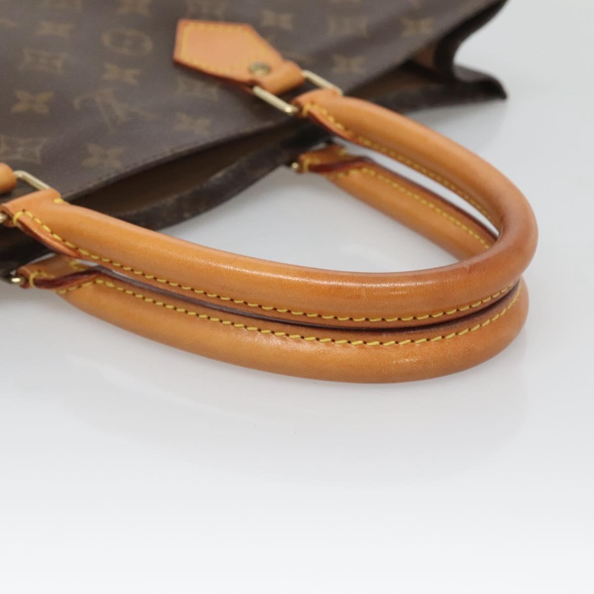 LOUIS VUITTON Monogram Sac Plat Hand Bag M51140 LV Auth 125127