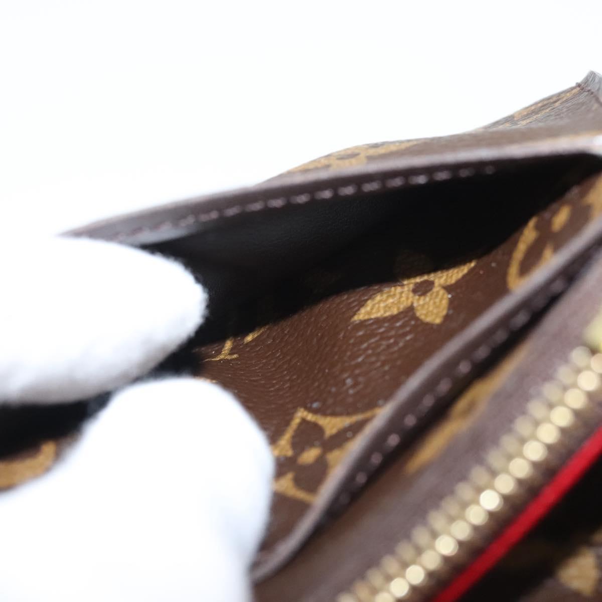 LOUIS VUITTON Monogram Portefeuille Emilie Long Wallet Red M60697 Auth 125135