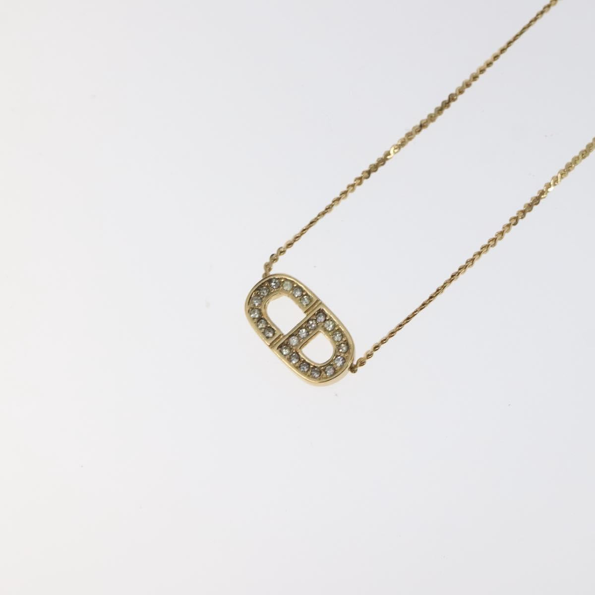 Christian Dior Necklace metal Gold Auth 125144