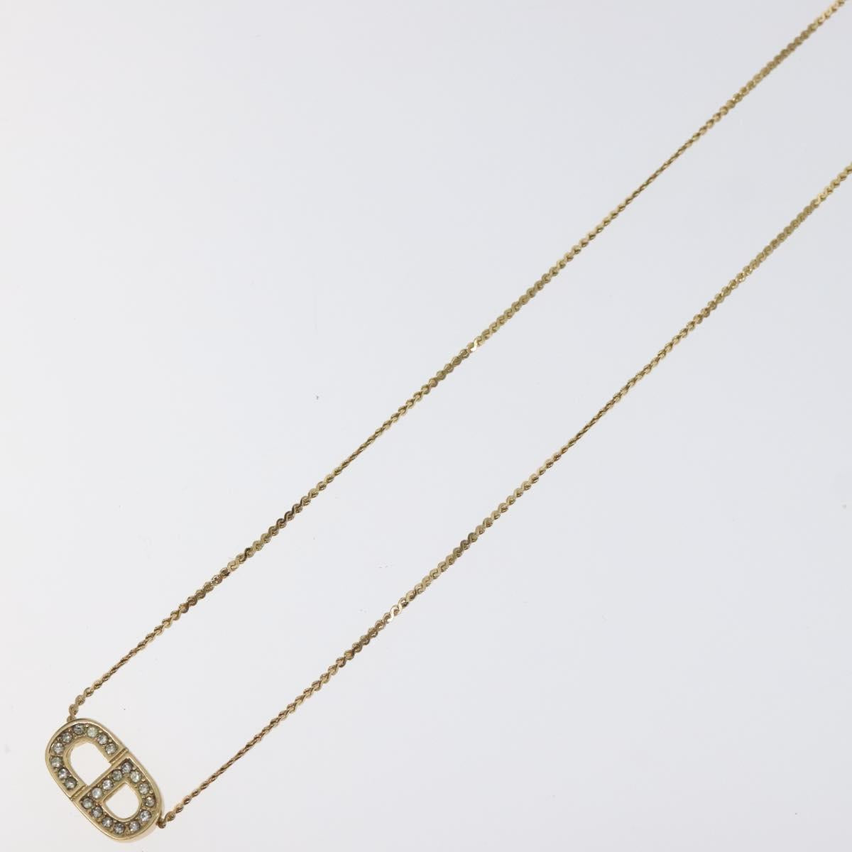 Christian Dior Necklace metal Gold Auth 125144