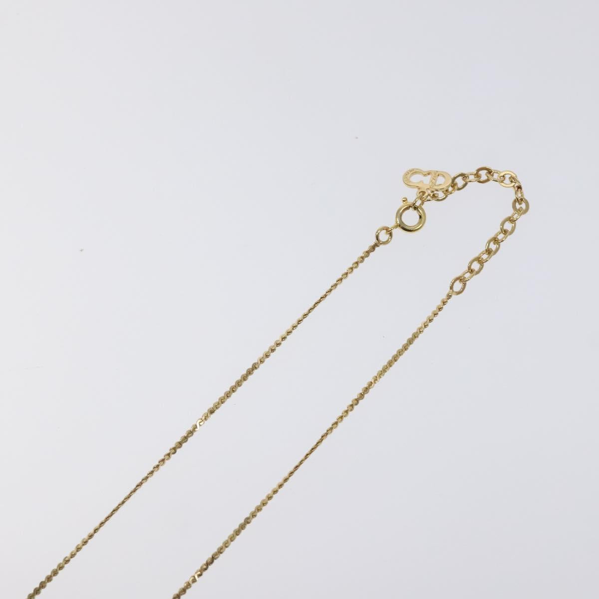 Christian Dior Necklace metal Gold Auth 125144