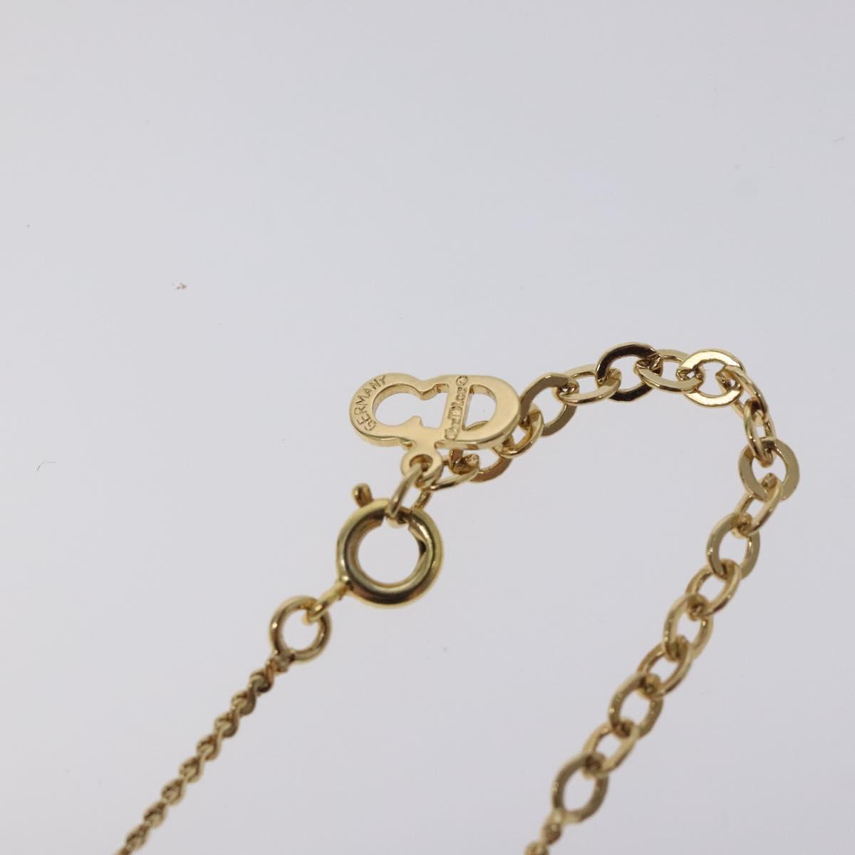Christian Dior Necklace metal Gold Auth 125144