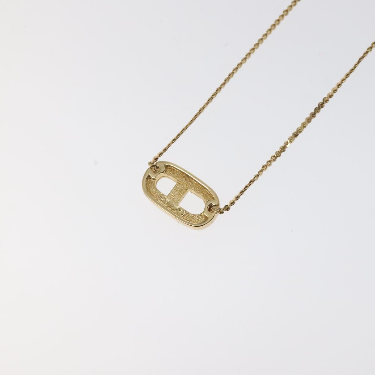 Christian Dior Necklace metal Gold Auth 125144