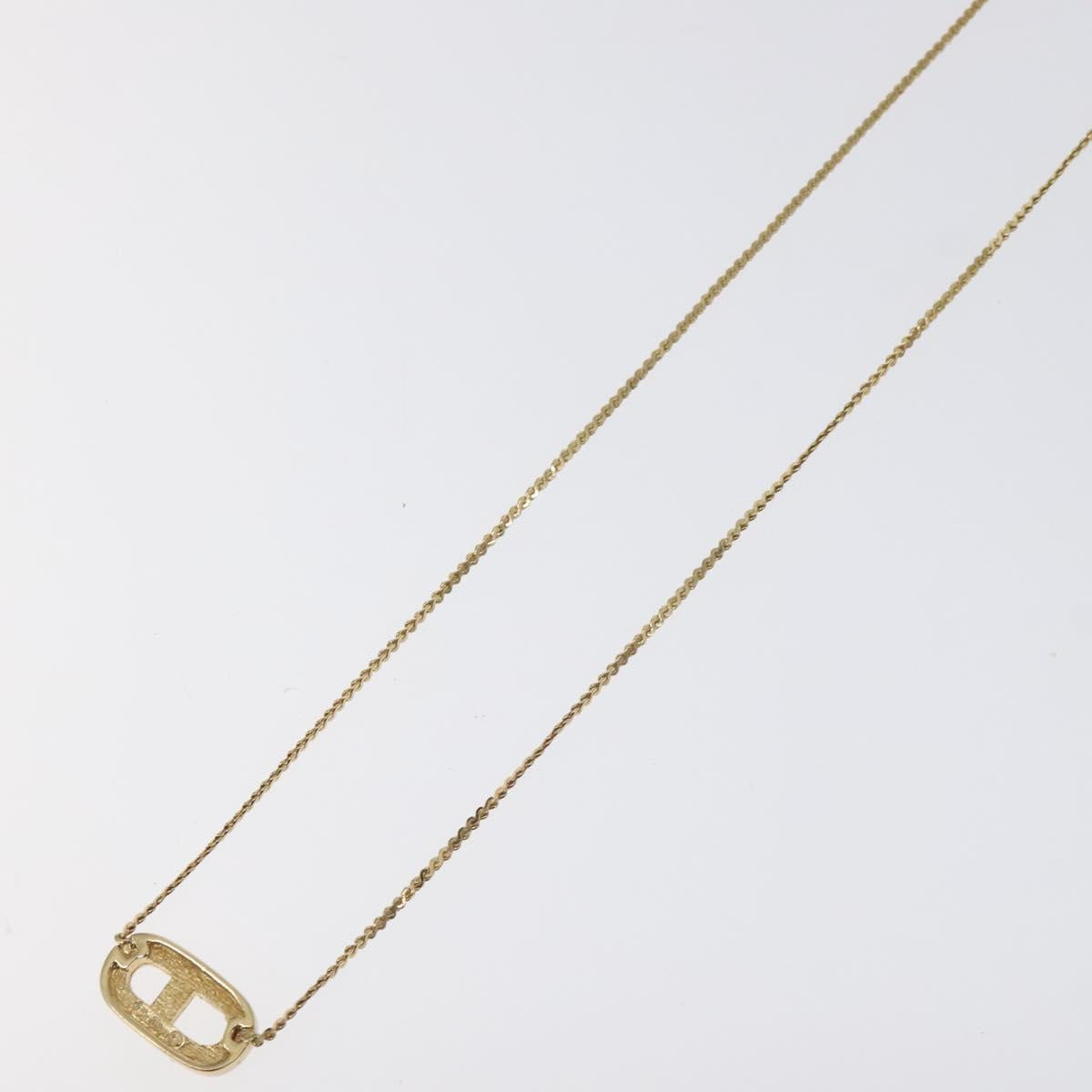 Christian Dior Necklace metal Gold Auth 125144