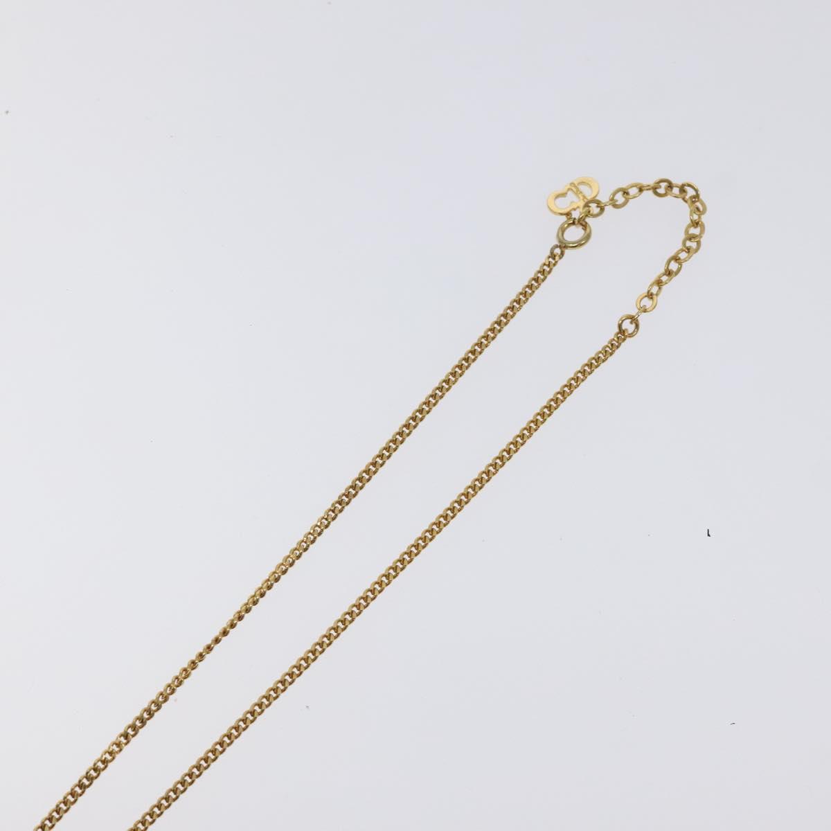 Christian Dior Necklace metal Gold Auth 125148
