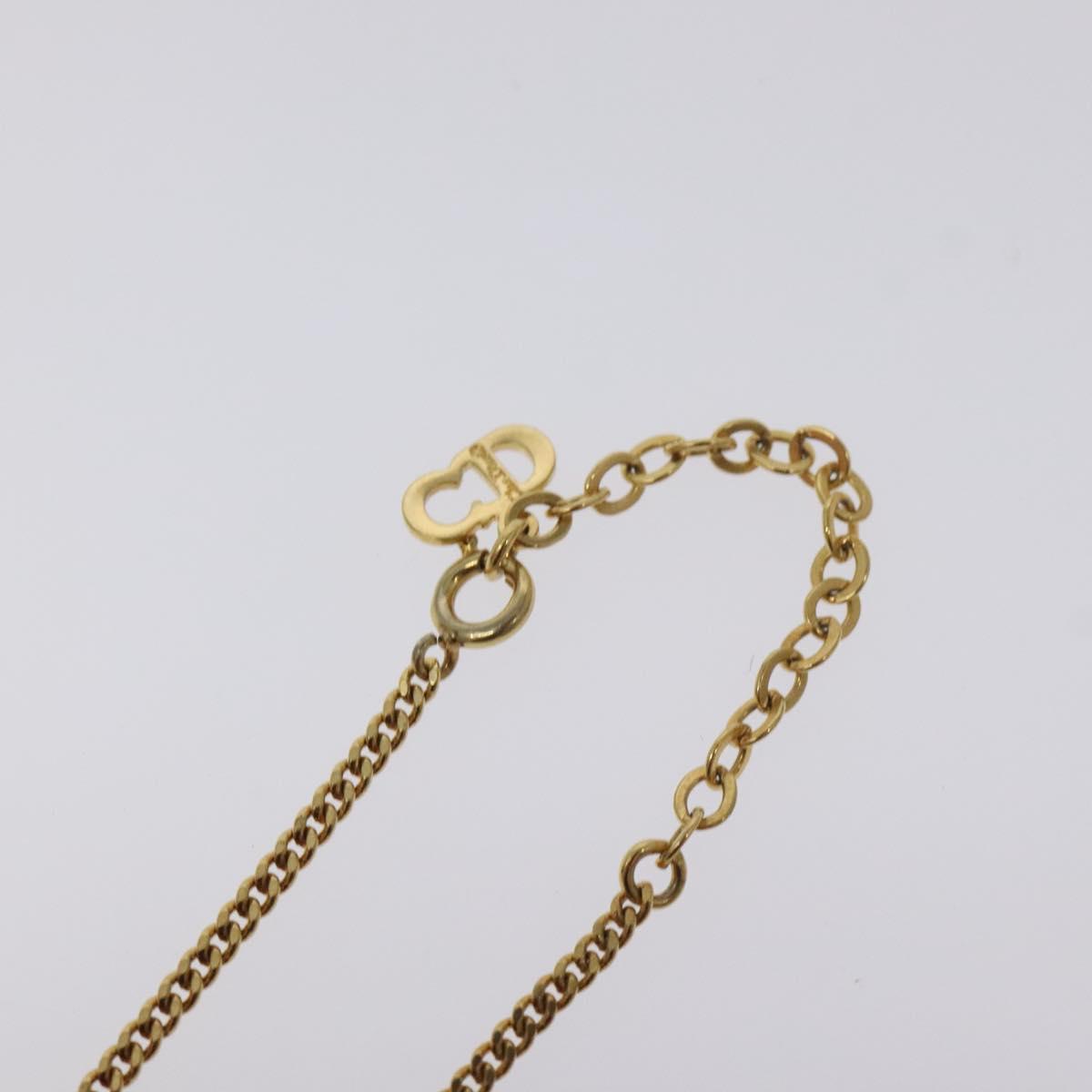 Christian Dior Necklace metal Gold Auth 125148