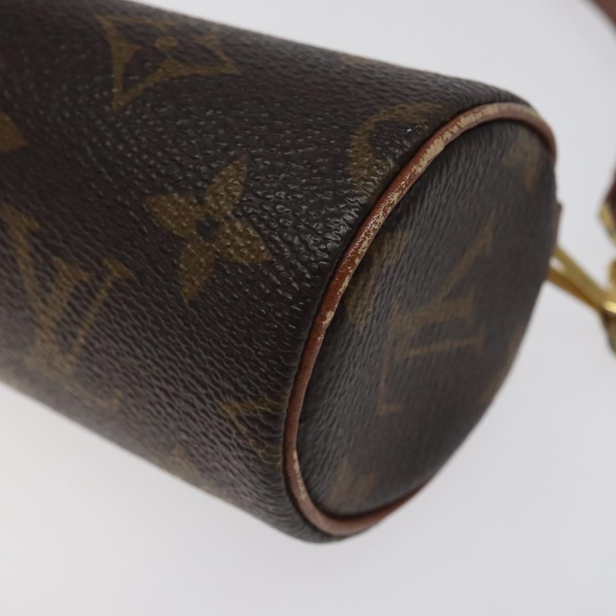 LOUIS VUITTON Monogram Papillon Pouch LV Auth 125163