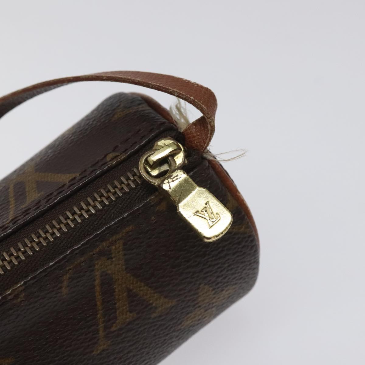 LOUIS VUITTON Monogram Papillon Pouch LV Auth 125163