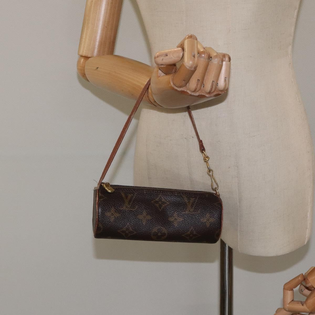 LOUIS VUITTON Monogram Papillon Pouch LV Auth 125163