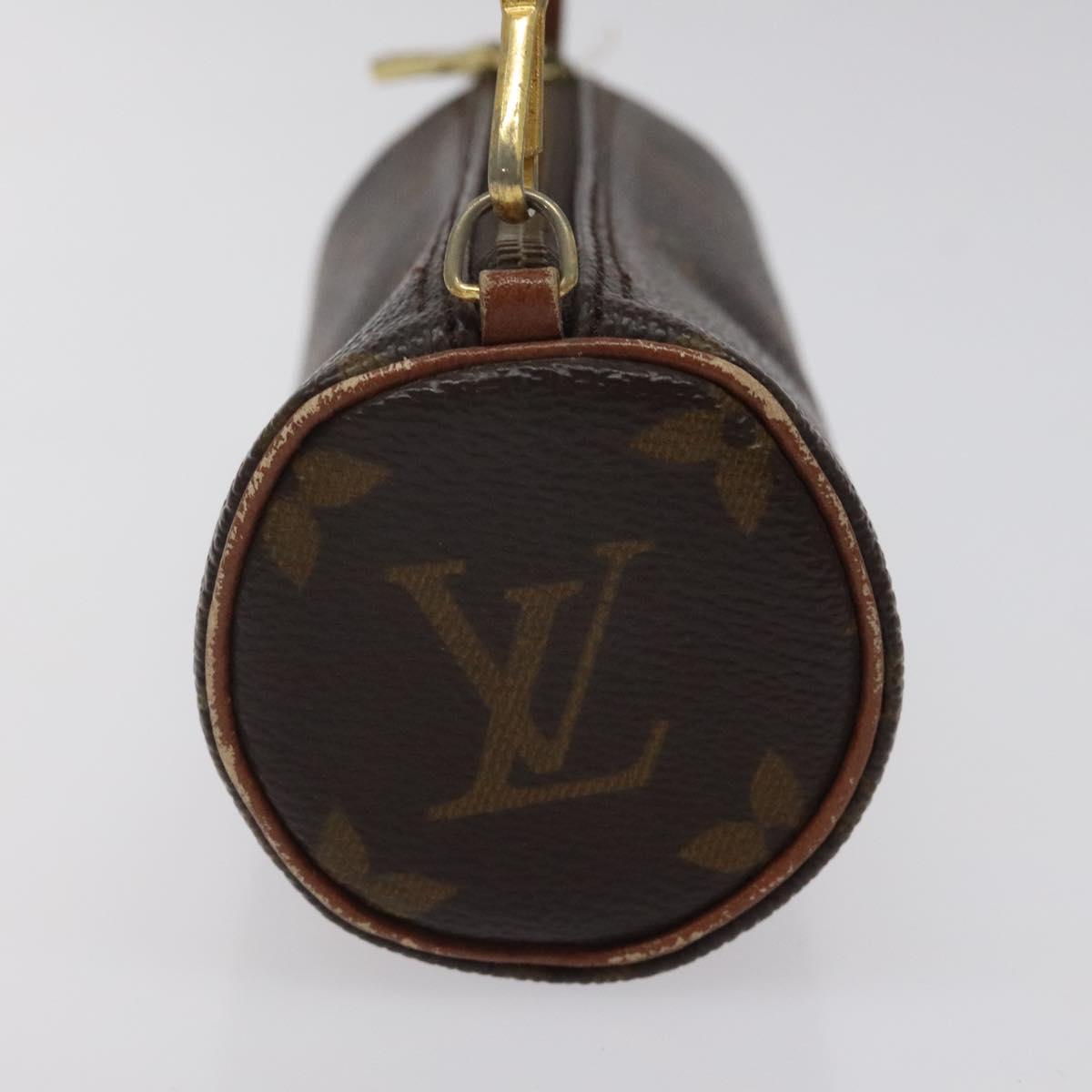 LOUIS VUITTON Monogram Papillon Pouch LV Auth 125163