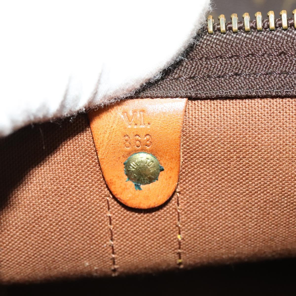 LOUIS VUITTON Monogram Keepall 60 Boston Bag M41422 LV Auth 125167