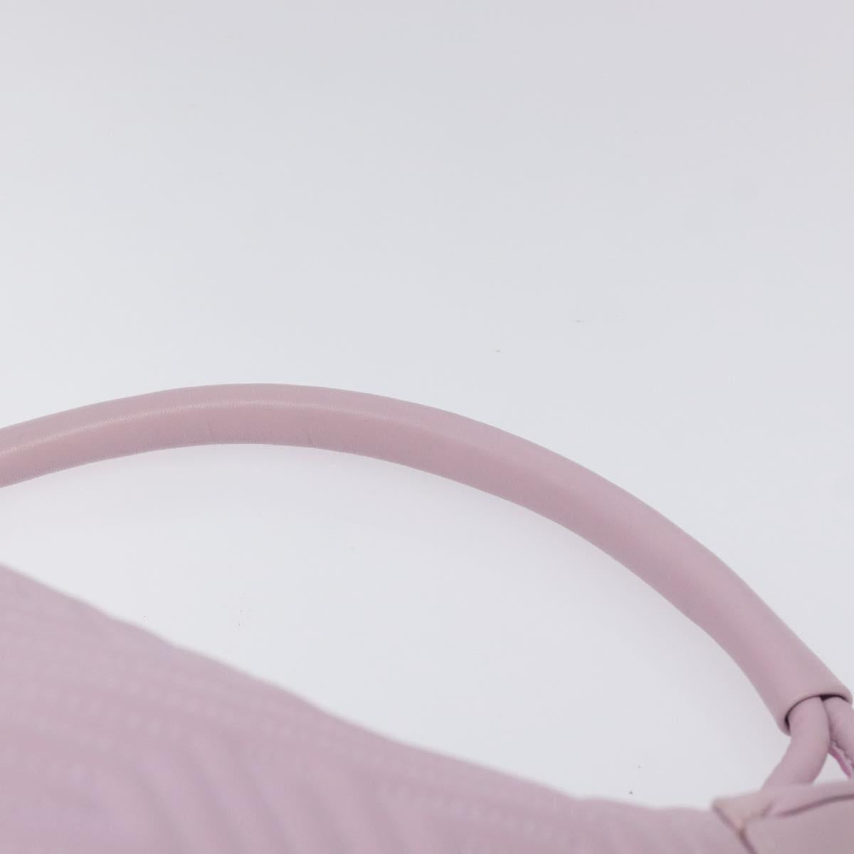 BALLY Shoulder Bag Leather Purple Silver Auth 125246