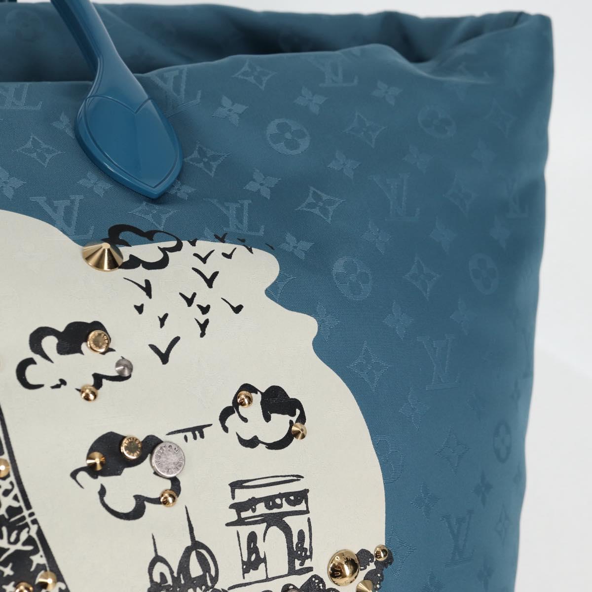 LOUIS VUITTON Cruise line Cabas Nouvelle Vague Bag Blue M94091 LV Auth 125266AV