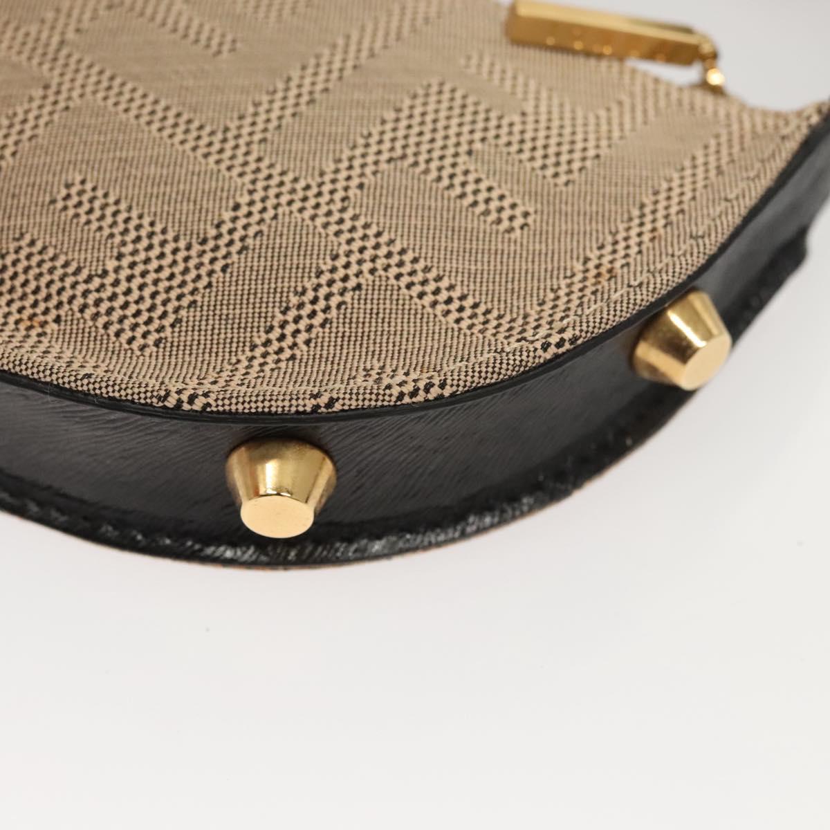 FENDI Zucca Canvas Accessory Pouch Beige Gold Auth 125280