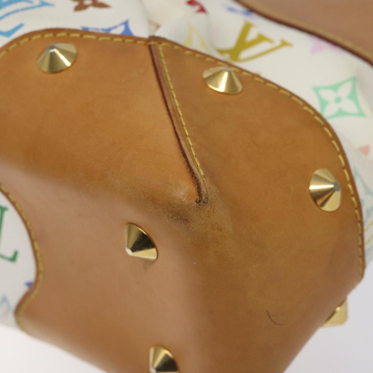 LOUIS VUITTON Monogram Multicolor Judy MM Bag 2Way White M40255 LV Auth 125291