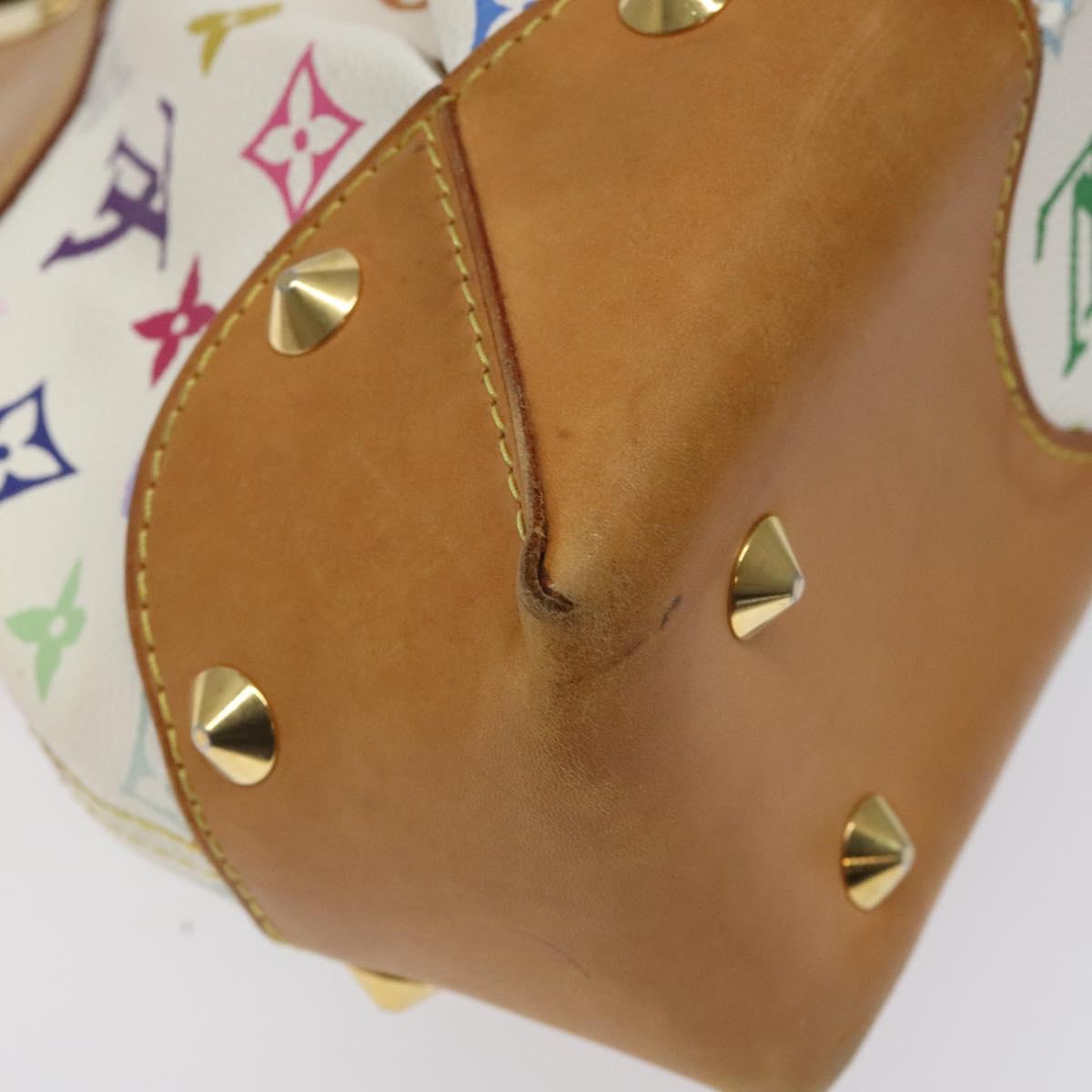 LOUIS VUITTON Monogram Multicolor Judy MM Bag 2Way White M40255 LV Auth 125291