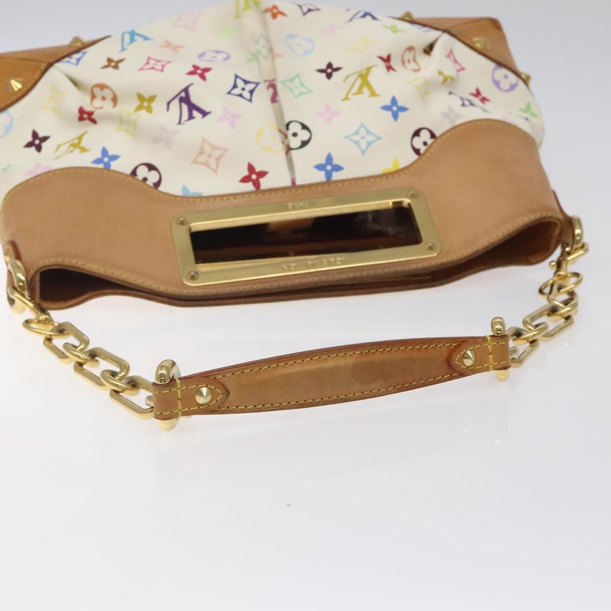 LOUIS VUITTON Monogram Multicolor Judy MM Bag 2Way White M40255 LV Auth 125291