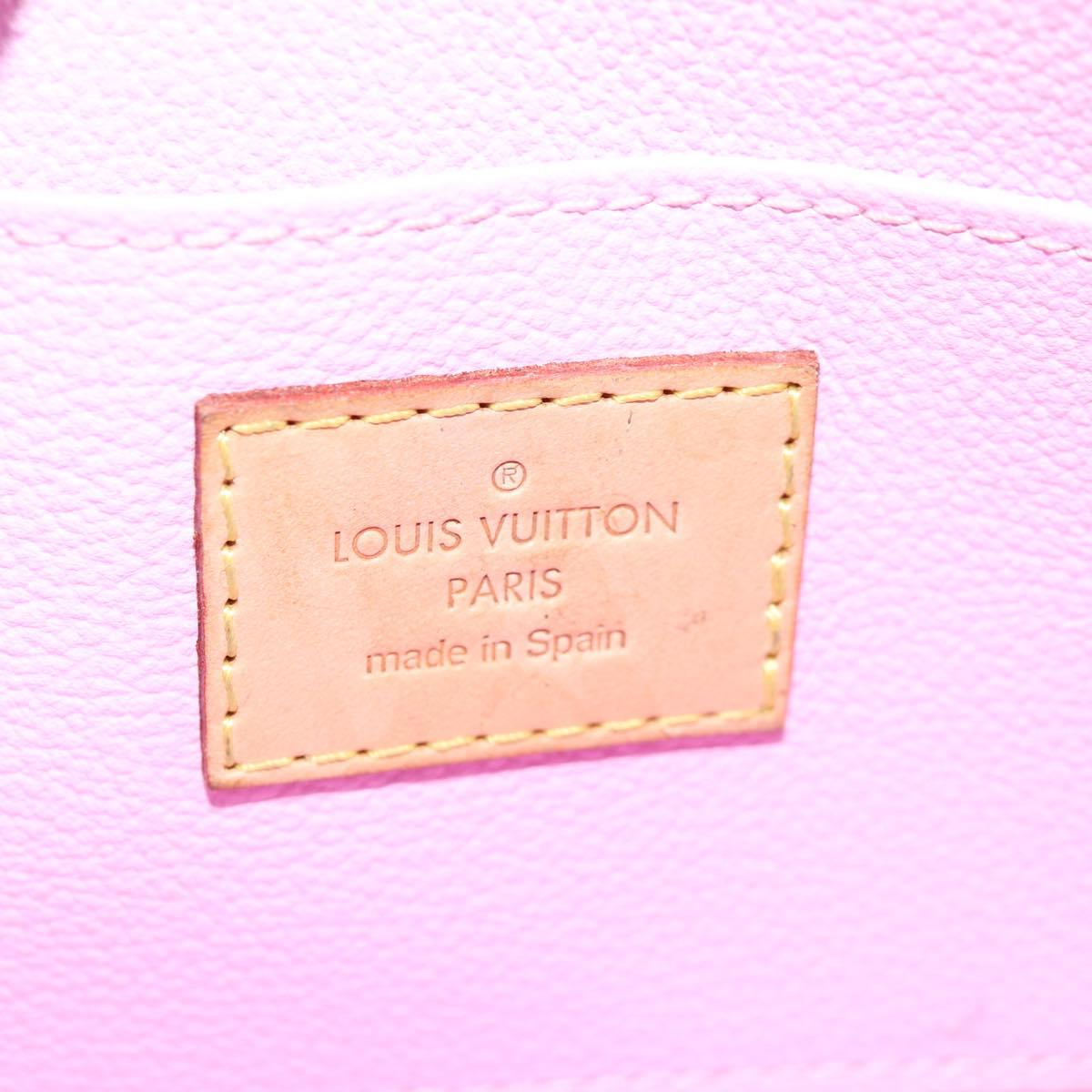 LOUIS VUITTON Monogram Multicolor Pochette Cosmetic White M47354 Auth 125292AV