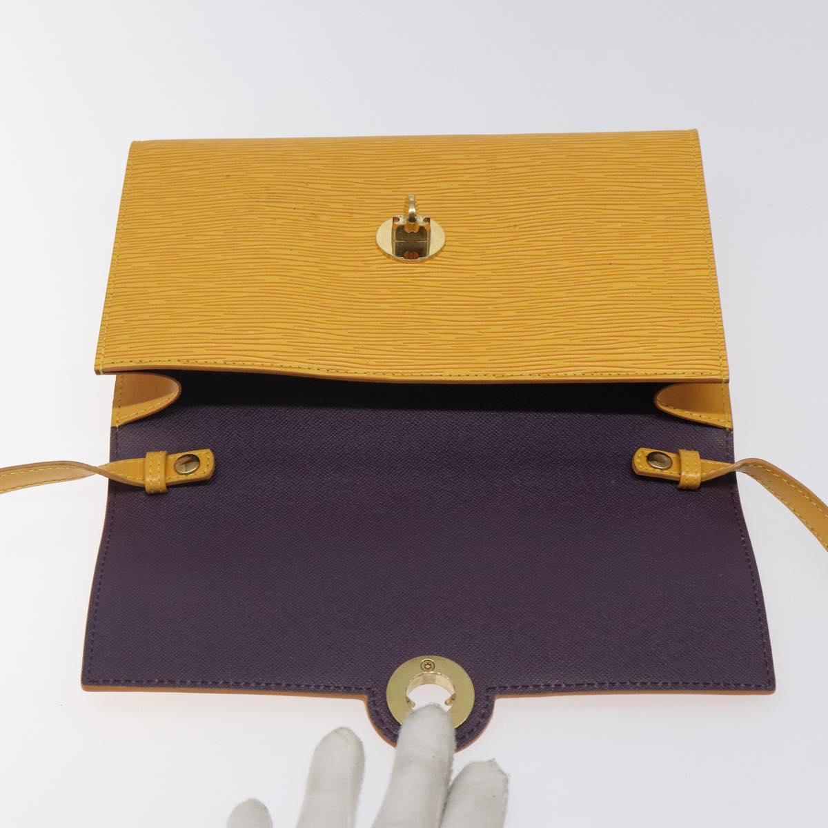 LOUIS VUITTON Epi Arsch Shoulder Bag Yellow M52579 LV Auth 125314