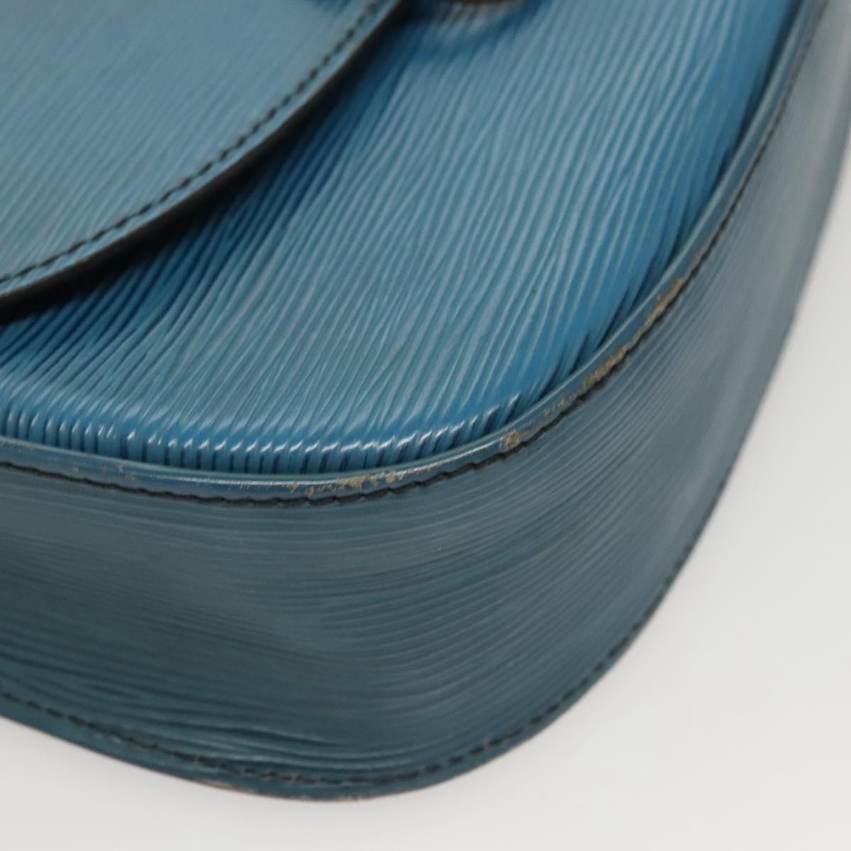 LOUIS VUITTON Epi Saint Cloud GM Shoulder Bag Toledo Blue M52195 LV Auth 125315