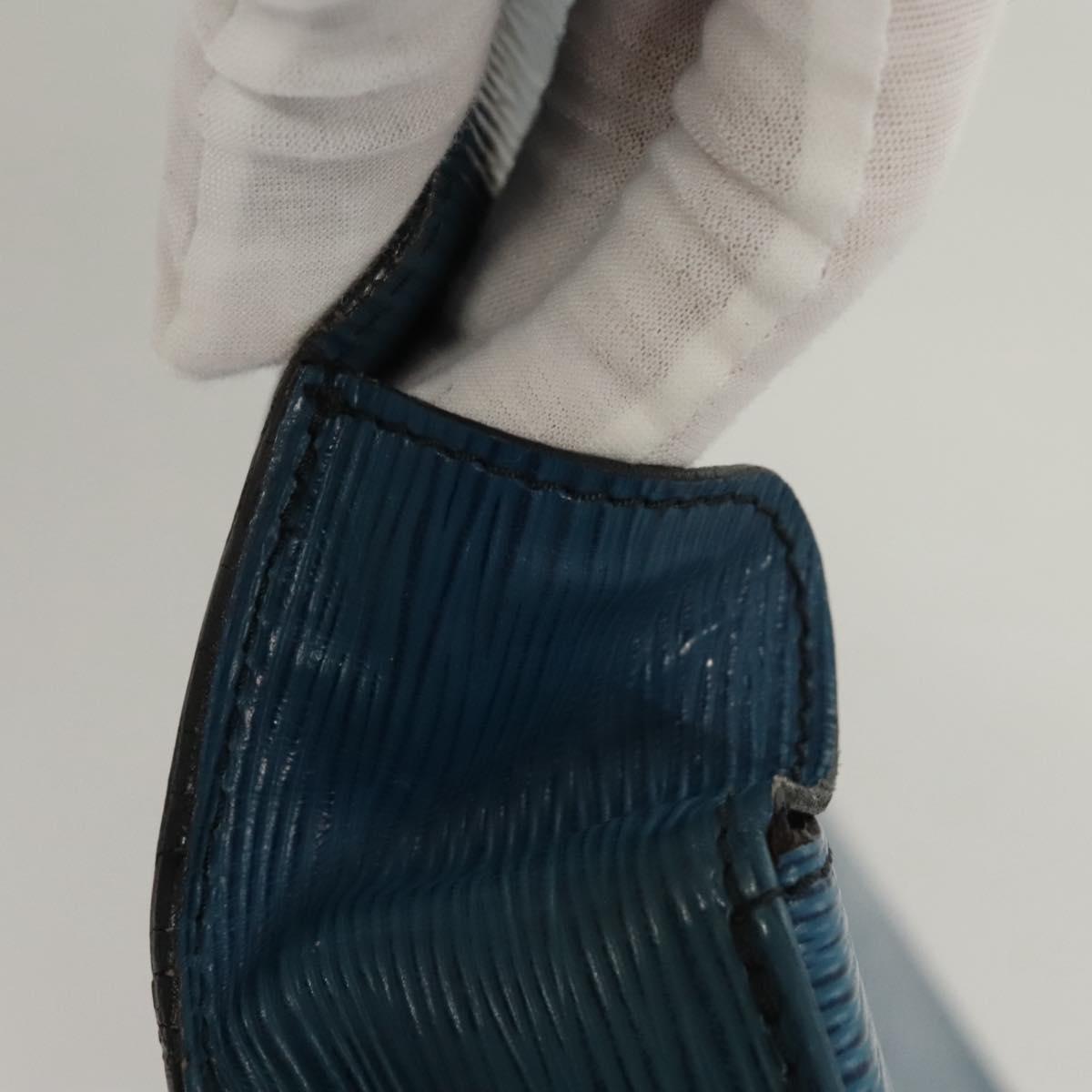 LOUIS VUITTON Epi Saint Cloud GM Shoulder Bag Toledo Blue M52195 LV Auth 125315