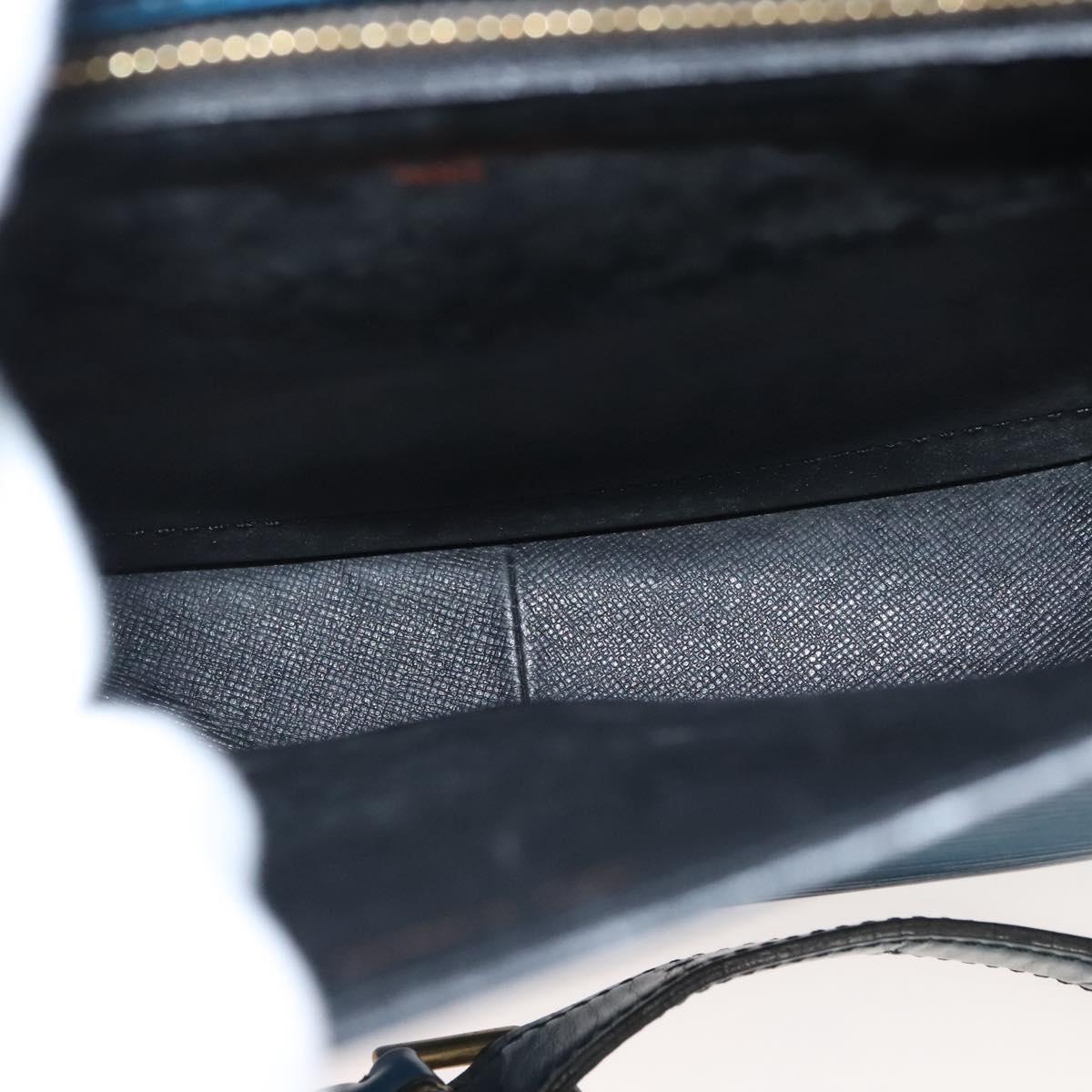 LOUIS VUITTON Epi Saint Cloud GM Shoulder Bag Toledo Blue M52195 LV Auth 125315