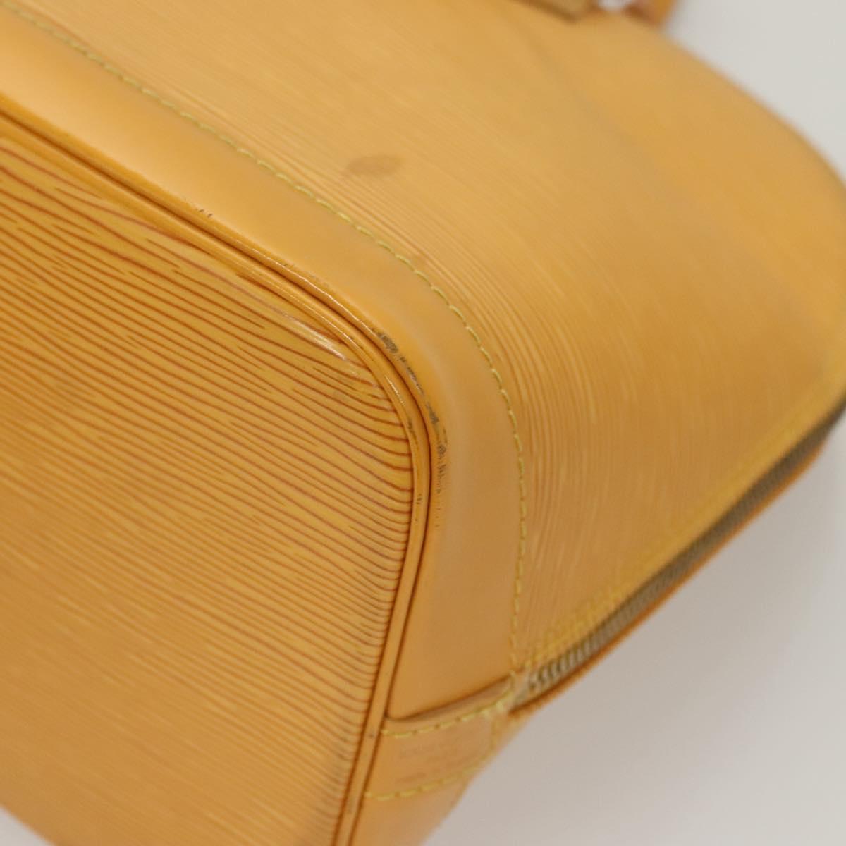LOUIS VUITTON Epi Alma Hand Bag Yellow M52149 LV Auth 125336