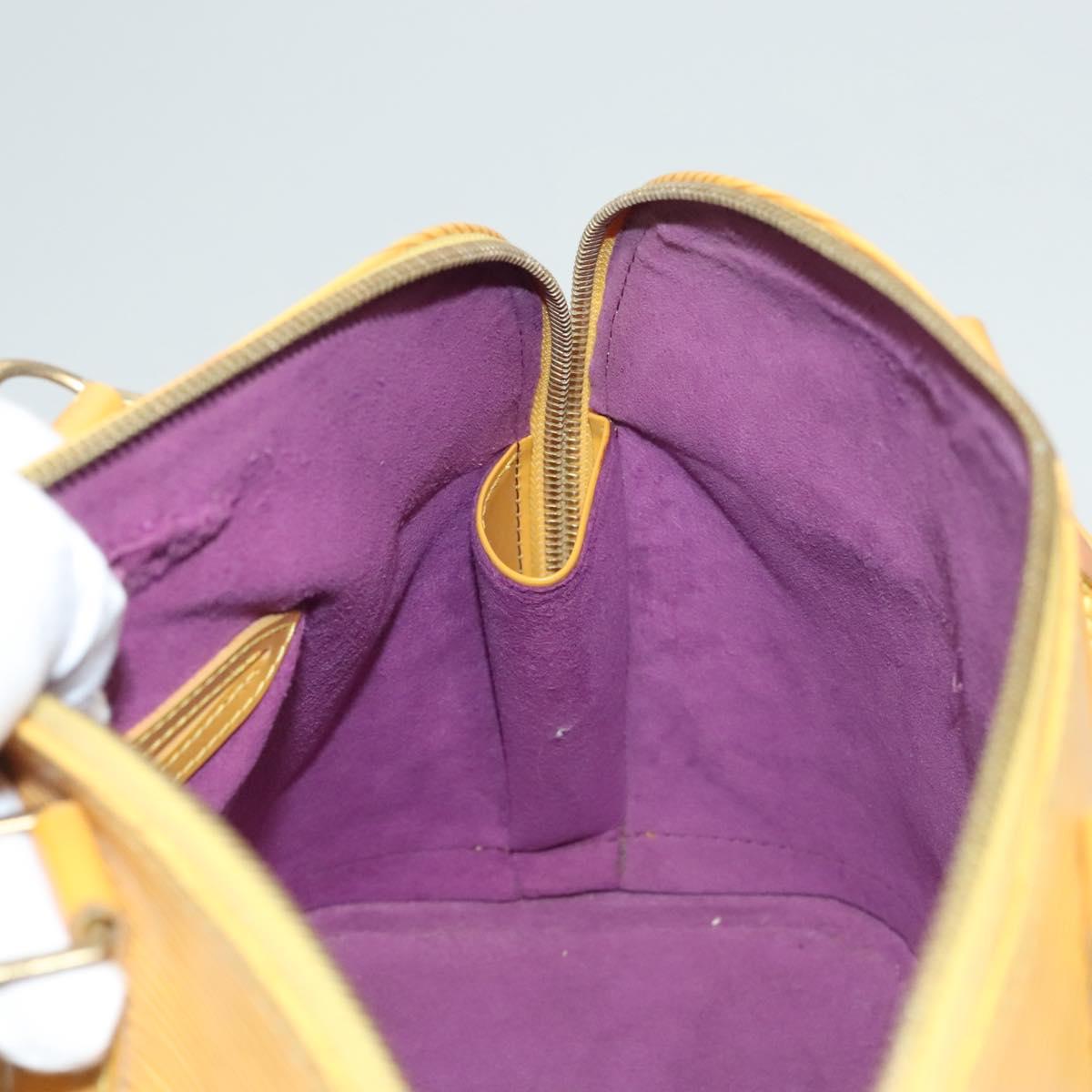 LOUIS VUITTON Epi Alma Hand Bag Yellow M52149 LV Auth 125336