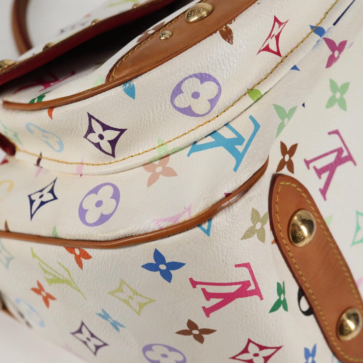 LOUIS VUITTON Monogram Multicolor Rita Bag 2way White M40125 LV Auth 125339V