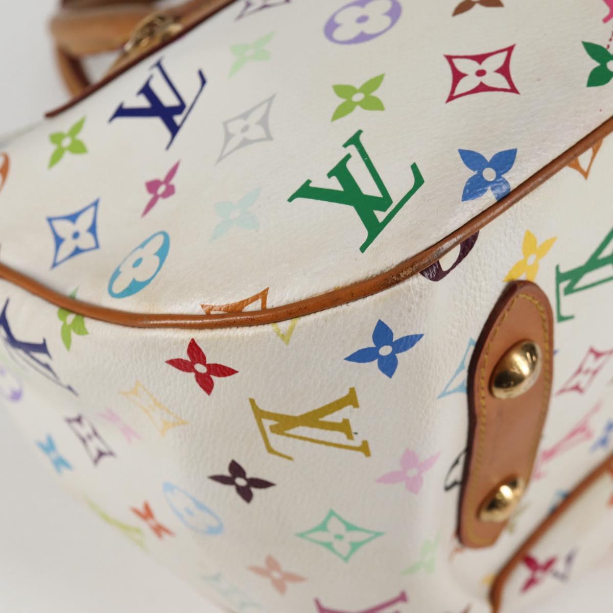 LOUIS VUITTON Monogram Multicolor Rita Bag 2way White M40125 LV Auth 125339V