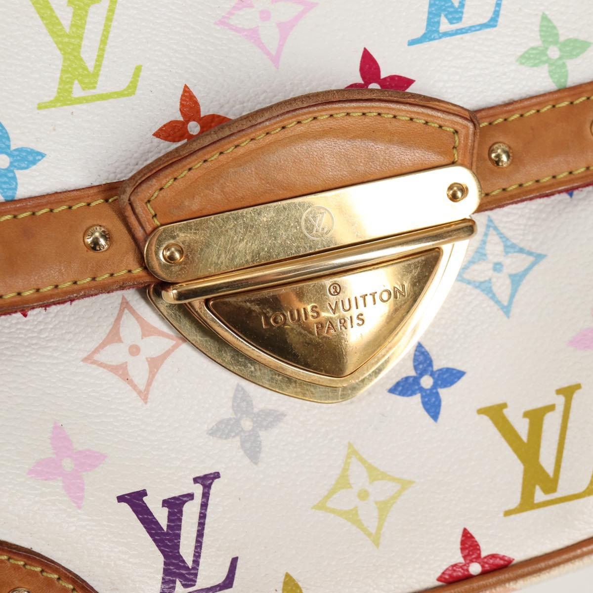 LOUIS VUITTON Monogram Multicolor Rita Bag 2way White M40125 LV Auth 125339V