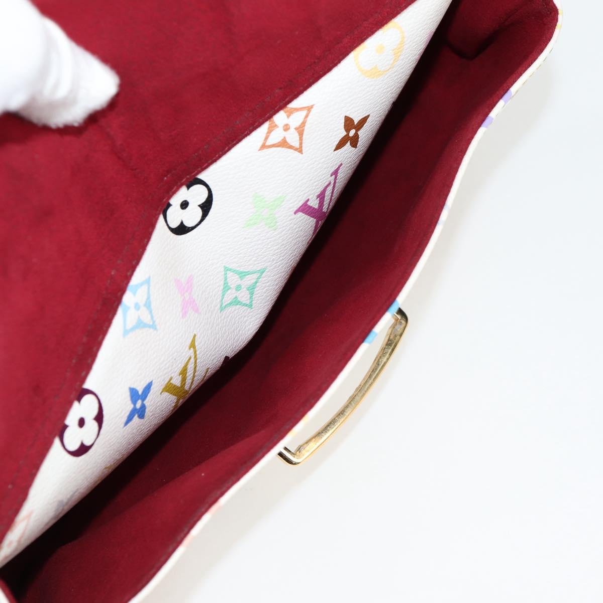 LOUIS VUITTON Monogram Multicolor Rita Bag 2way White M40125 LV Auth 125339V