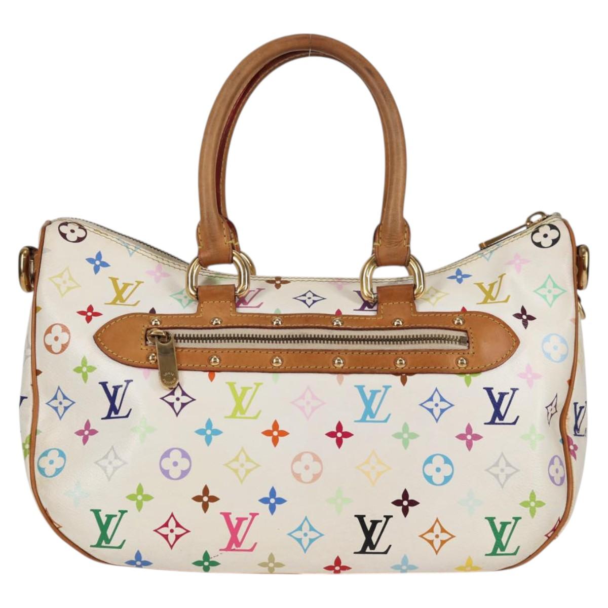 LOUIS VUITTON Monogram Multicolor Rita Bag 2way White M40125 LV Auth 125339V