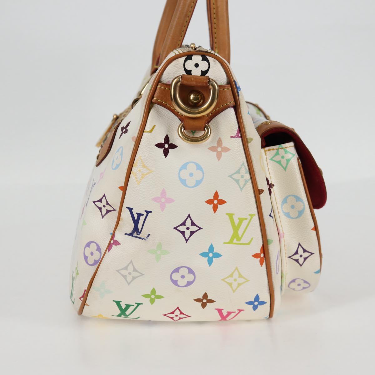 LOUIS VUITTON Monogram Multicolor Rita Bag 2way White M40125 LV Auth 125339V