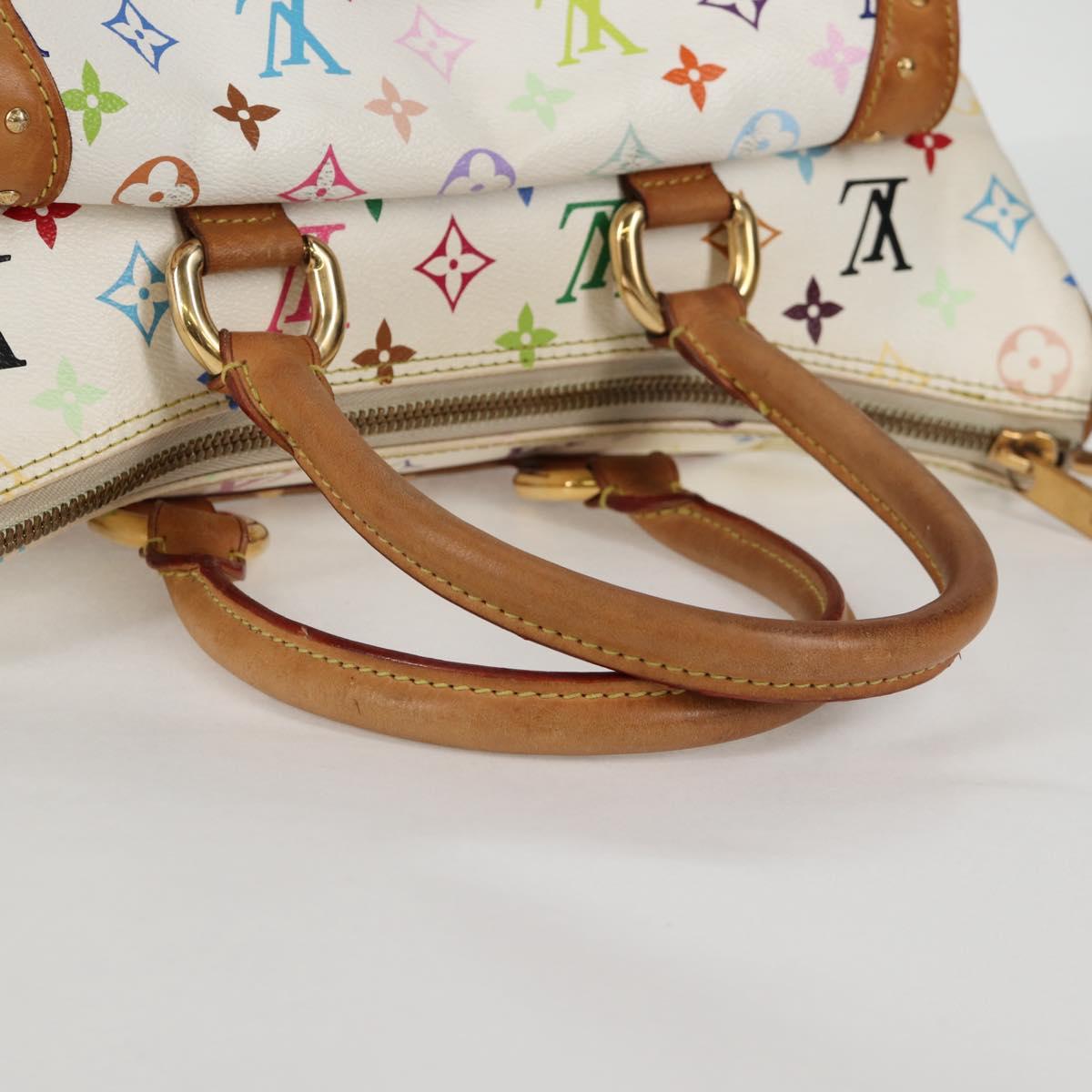LOUIS VUITTON Monogram Multicolor Rita Bag 2way White M40125 LV Auth 125339V