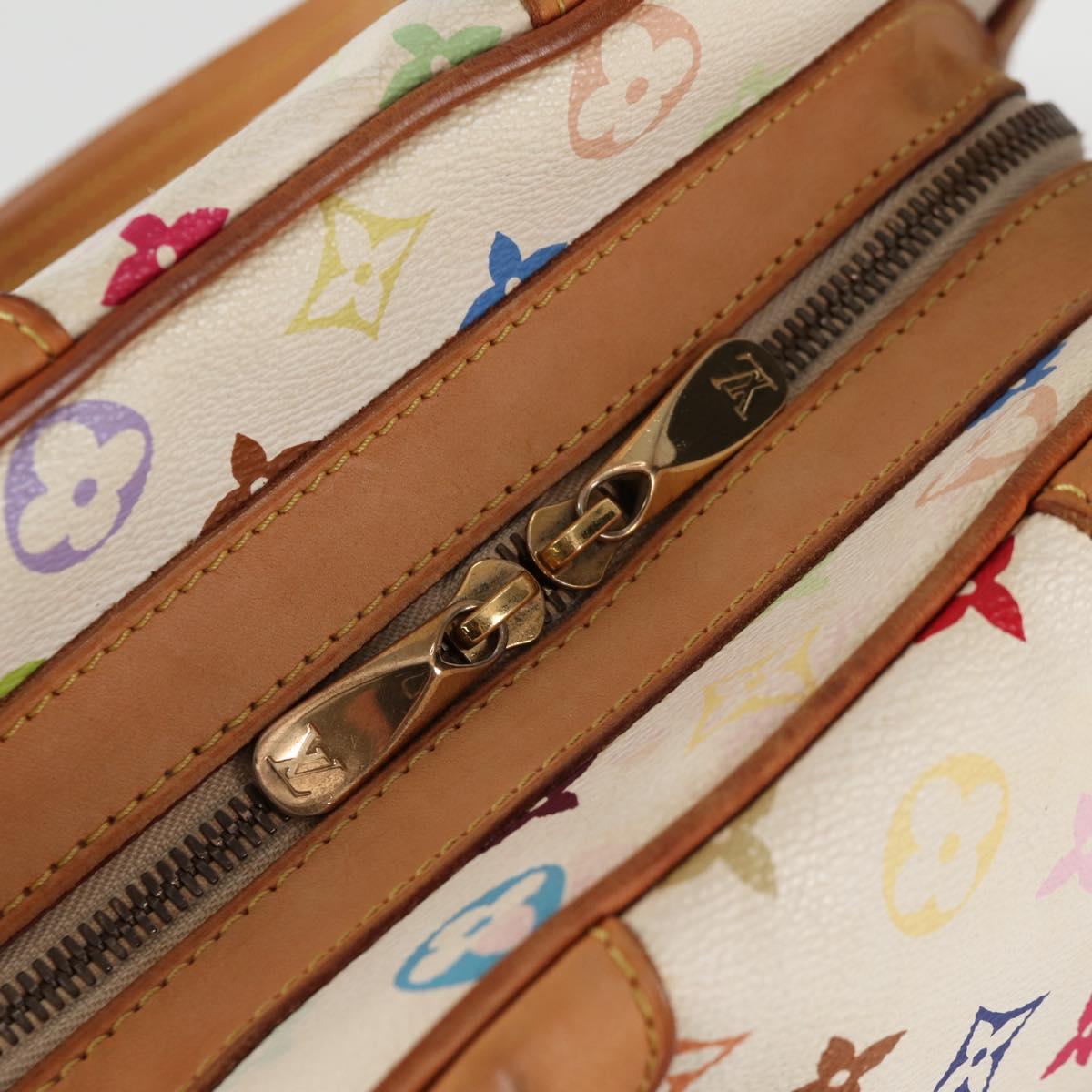 LOUIS VUITTON Monogram Multicolor Claudia Hand Bag White M40193 LV Auth 125340V